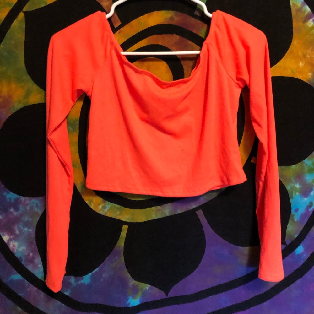 Off shoulder crop top